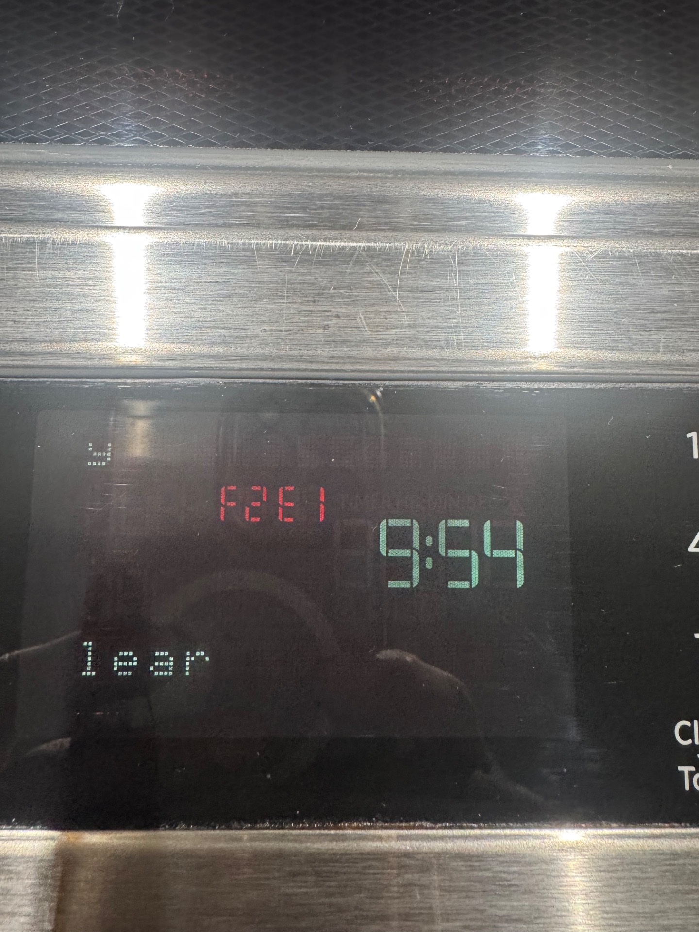 KitchenAid YKSEB900 double-oven range control panel during diagnostic visit in Beddington Heights, Calgary, showing the unresponsive control interface