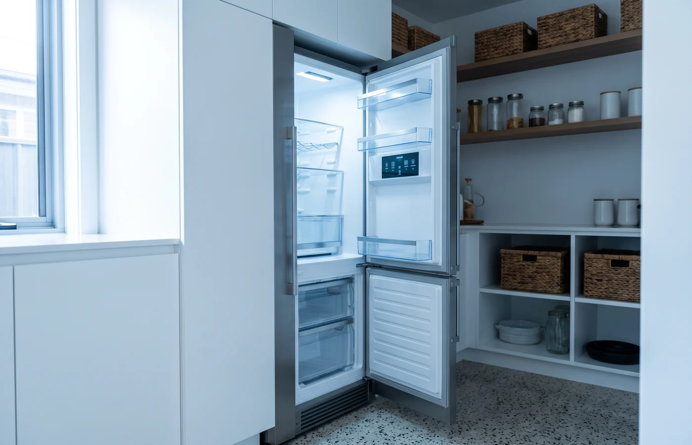 Convertible freezer in a Canadian home