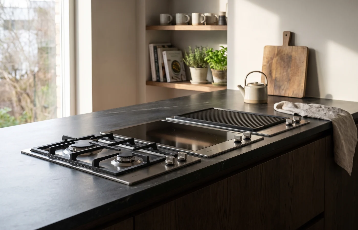 Modular cooktop in a Canadian kitchen
