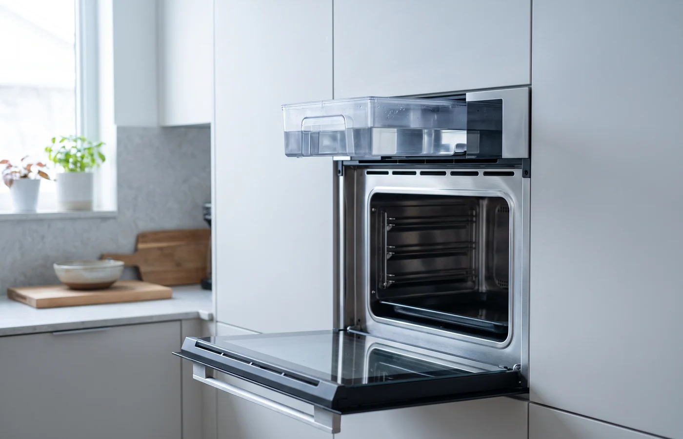 Steam oven in a Canadian kitchen